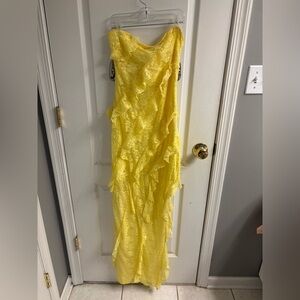Windsor Yellow Lace Maxi Dress